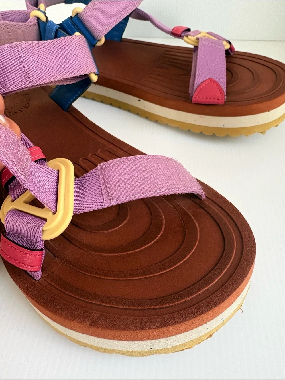 Coachtopia Strappy Sandals Size 9 Multicolor  EUC